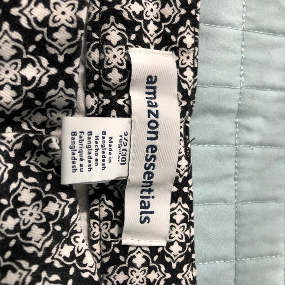 Ankle crop black and white pants - Picture 2 of 4